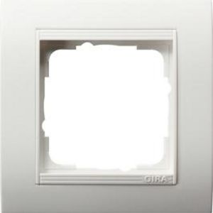 Afdekraam 1-voudig bred Gira Standard 55 zuiver wit m