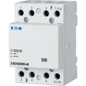 Installatierelais , 230V, 50Hz, 63A, 4NO, 3TE Eaton