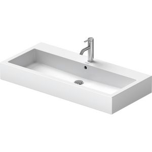 VERO #045410 wastafel 1000mm wit met kraangat met overloop