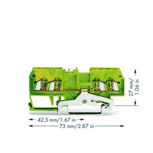 4-draads aardklem 1,5mm² Markering midden 279-837 VVE=100