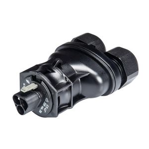 Kabelsteker RST20I3 male zwart 2-voudig 10-14mm VVE=100