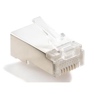 Stekker RJ45 cat.6 FTP zilver kleurig VVE=100