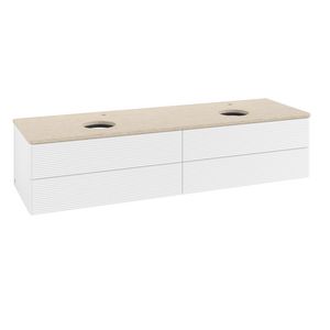 Wastafelonderkast Antao 1600x360x500mm White Matt Lacquer K28153MT
