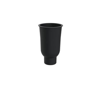 Kunststof inzetstuk los zwart mat