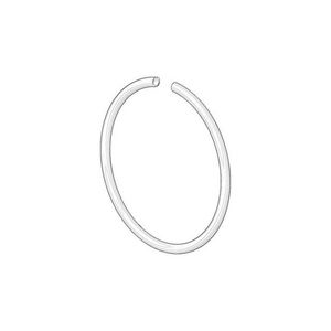 Houder 185x10mm Dark Platinum gebors.