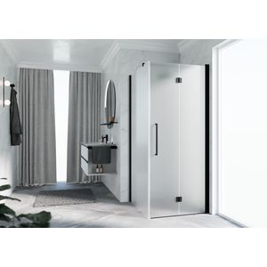 Deel rechts Y22GS hoekinstap 1010-1030x2000mm zwart satin