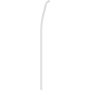 Trekstang v. afvoer. 4x384mm chr gebors.