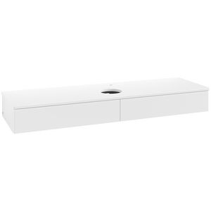 Wastafelonderkast Antao 1600x190x500mm White Matt Lacquer K14050MT