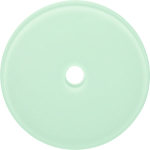 Afdekraam 1-v voor draaischakelaar Serie Glas polarwit