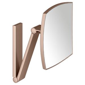 Cosmeticaspiegel wandmodel vierkant rood goud