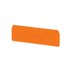 Afsluit- eindplaat oranje h:94.35mm b:2mm V-0 VVE=20