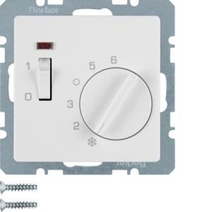 Thermostaat 24V verbreekcontact berker Q.1/Q.3/Q.7 polarwit