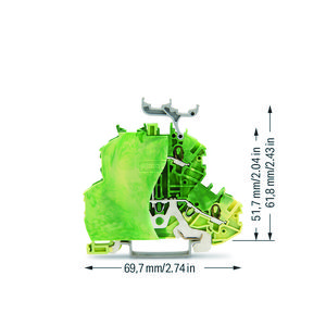 2etageklem 4-dr.aardklem afsl.plaat 2000-2237/099-000 VVE=50