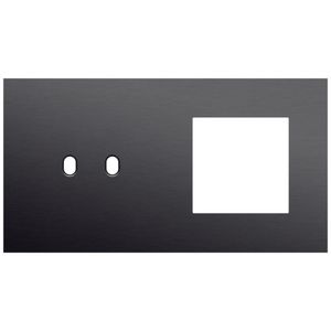 Afdekplaat 2-voud horiz. 71mm centerafst. 224-57807
