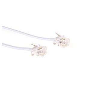 Telefoniesnoer 2xRJ11 3M wit