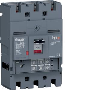 Vermogensautomaat h3+ P250 LSI 3P3D 40A 50kA boutaansl.