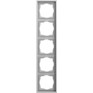 Afdekraam 5-voudig Gira F300 gris m(gel.)