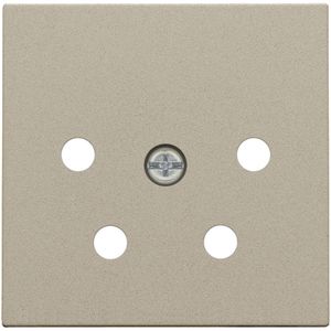 Afwerkingsset 4-polig inbouwcontactdoos PTT champagne