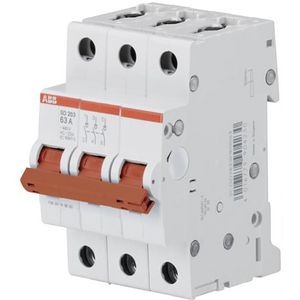 Lastscheider schakelaar rood 3P 16A 440VAC AC-23A 25 kA