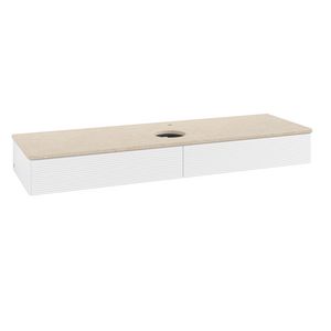 Wastafelonderkast Antao 1600x190x500mm White Matt Lacquer K14153MT