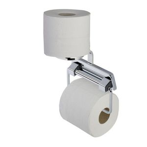 Closetrolhouder chroom met veer zonder klep met reserveclosetrolhouder STANDARD