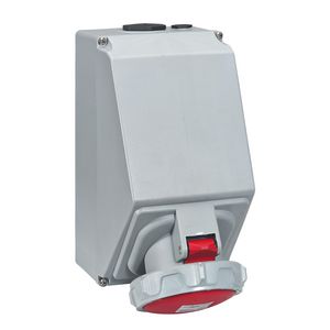 Opbouw wandcontactdoos 400V 125A 4-polig + A IP67 P17