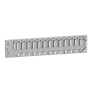 Backplane 12 mods paneel- plaat- of DIN-railmontage Modicon