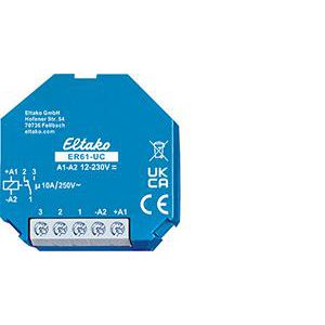 Schakelrelais 1 CO pot.vrij 10A/250V. Multispanning stuursp.