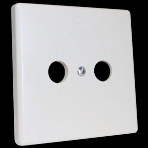 afdekpl. voor Astro contactdozen wit