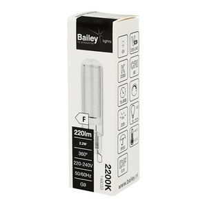 LED-lamp G9 glass DIM 2.2W (25W) 220lm 822 helder