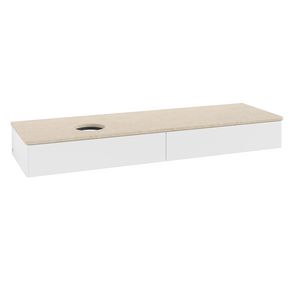 Wastafelonderkast Antao 1600x190x500mm White Matt Lacquer K15013MT