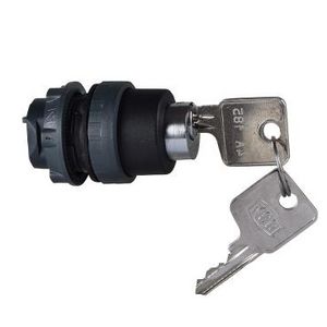 Kop drukknop Druk-draaiontgr. 22mm Dom 4A185 Zwart