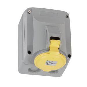 Opbouw wandcontactdoos 110V 32A 3-polig IP44 P17