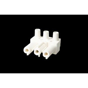 Chassisdeel 3-polig wit (AC166 GBU/ 3 w) VVE=200