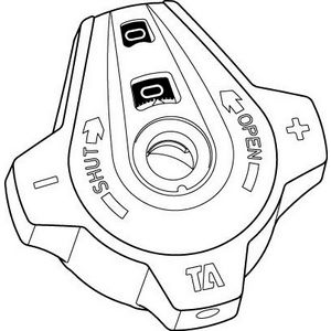 Handwiel STAD DN10-50 rood