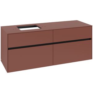 Wastafelonderkast Collaro 1400x548x500mm Wine Red C13200AH
