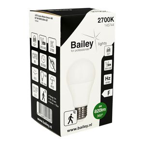 LED-lamp A60 Sensor Ecoplus Motion E27 9W 60W 820lm 827