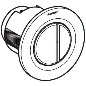 Inbouwdrukker type 01 alpien wit