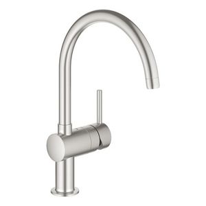 Minta keukenmengkraan supersteel (rvs look) draaibare uitloop 223mm