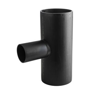 PE verloop T-stuk 88,5° 200x110mm PN4 zwart