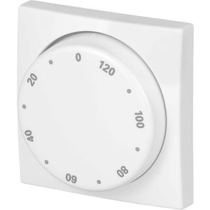 Centraalplaat + knop voor 1071U 120min SI-B-alpinwit (1771-914-102)