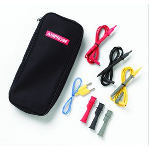 Test leads set with alligator clips red, black, yellow