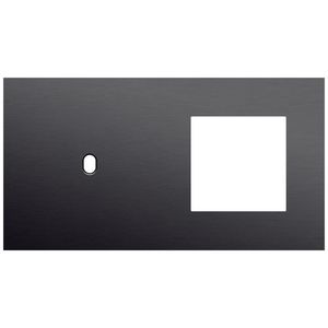 Afdekplaat 2-voud horiz. 71mm centerafst. 224-57805