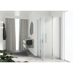Deel Y2A 1010-1030x2000mm chroom satin