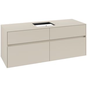 Wastafelonderkast Collaro 1400x548x500mm Cashmere Grey C131B0VN