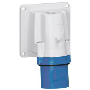 Toestelcontactstop 230V 16A 3P IP44 blauw P17 Tempra