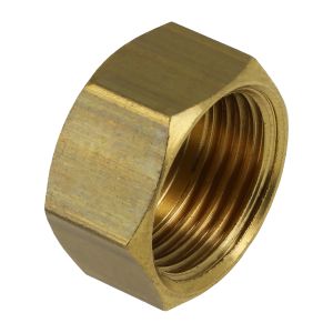 Kap messing 3/4" bn.