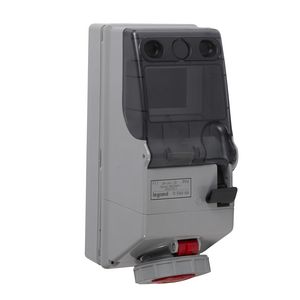 Wandcontactsdoos gesch. + DIN 400V 16A 5-polig IP55 P17