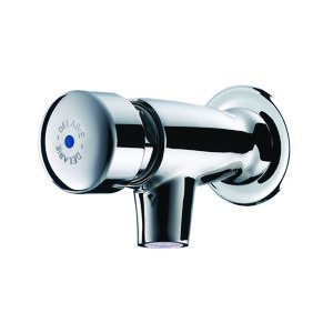 Wastafel muurkraan m1/2" zelfsluitend 7 sec + rozet