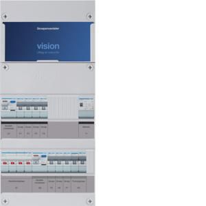 Groepenkast 7-groepenverdeler HS 2xALS 2P 30mA +F+T 3-fase